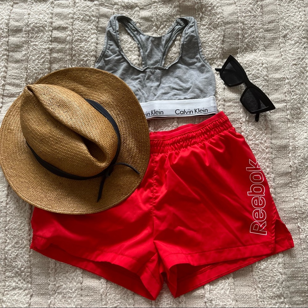Coral Reebok Shorts